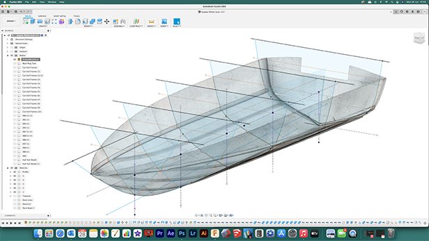 Tworzenie równomiernie rozmieszczonych przekrojów w Fusion 360