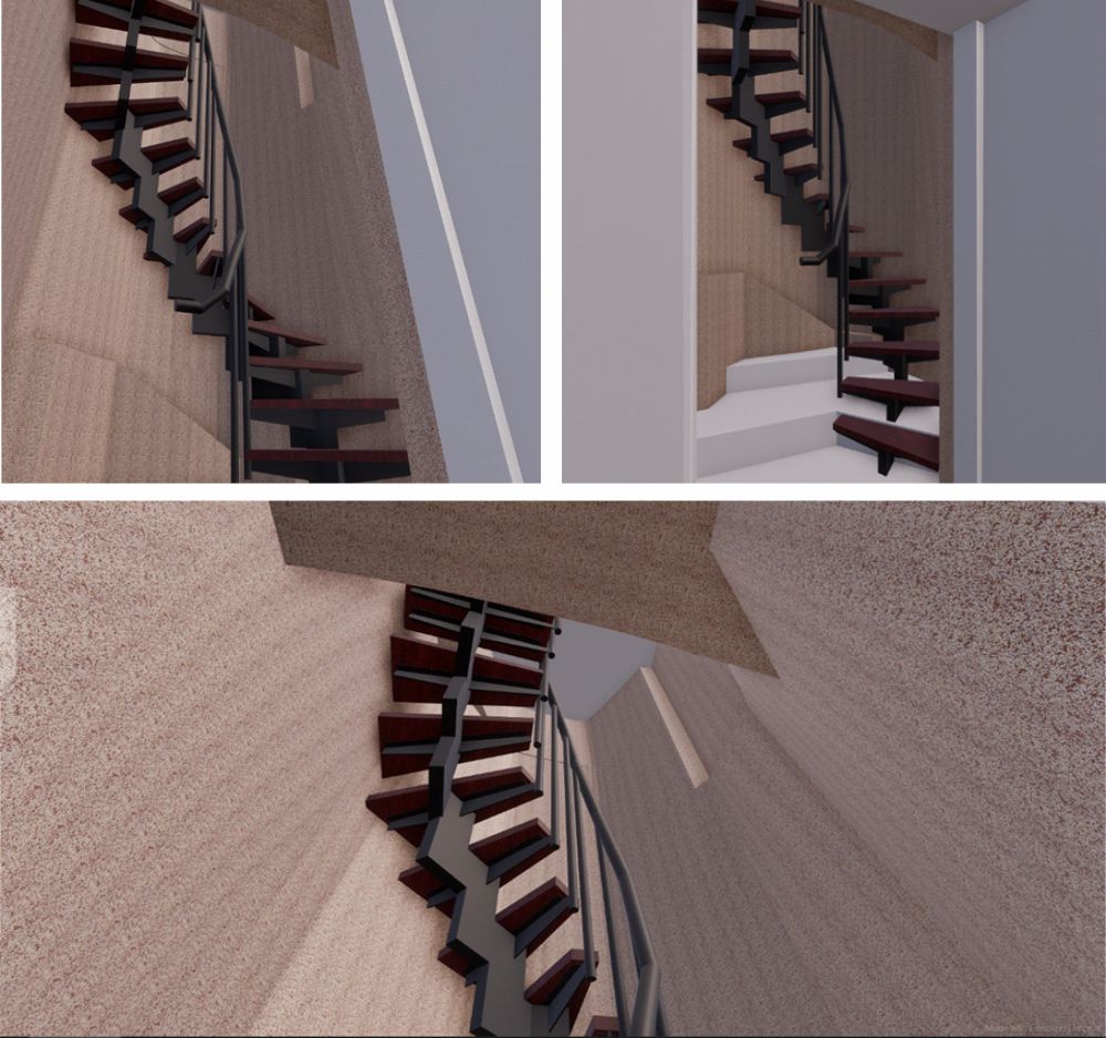 skanowanie 3D wizualizacja schody