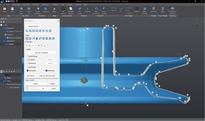 Constrained 2D Sketching