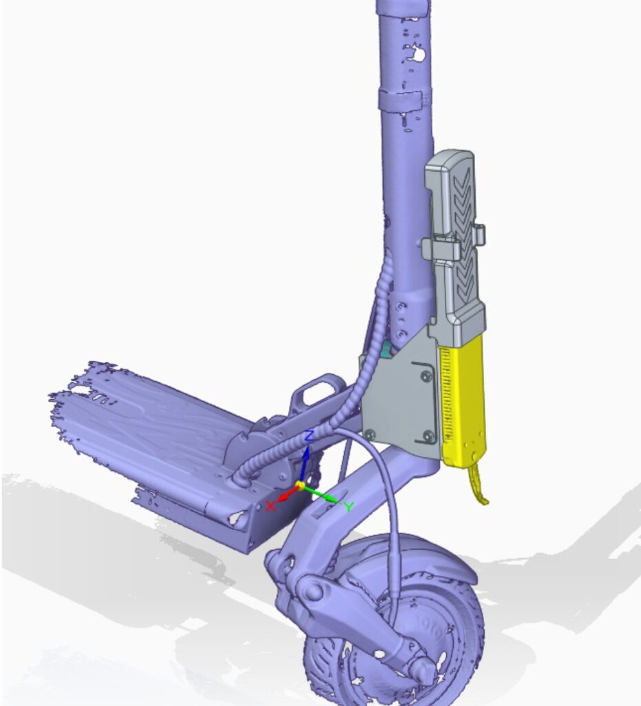 hulajnoga skaner 3D Freescan Shining 3D